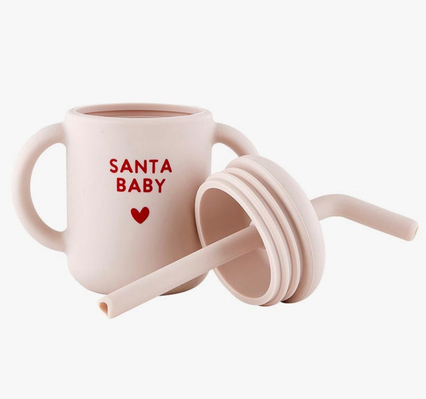 Silicone Sippy Cup - Santa Baby