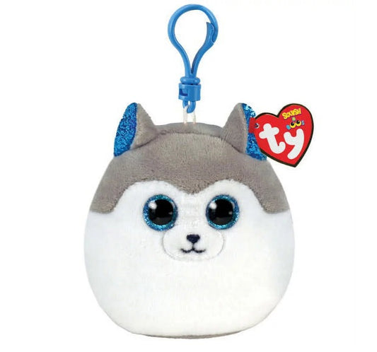 SLUSH the Husky Dog Squishy Clip | Ty Inc. - Hello Baby Apparel