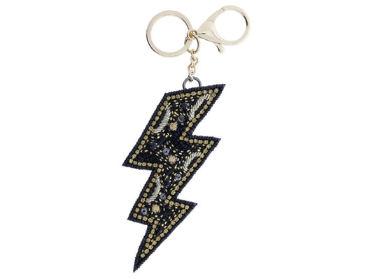 Beaded Lightning Bolt Keychain - Hello Baby Apparel
