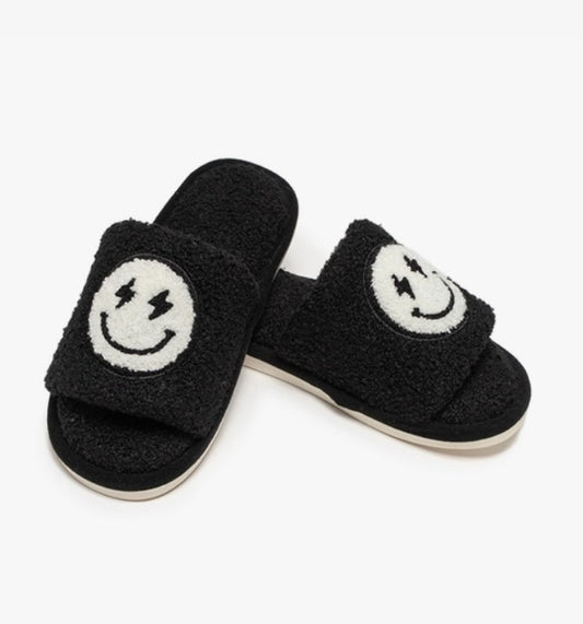 Black Bolt Slide Slippers - Hello Baby Apparel
