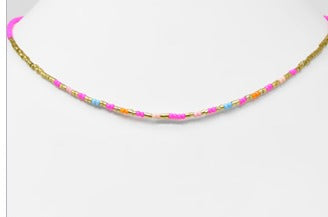 Bright Colored Beaded Necklace - Hello Baby Apparel