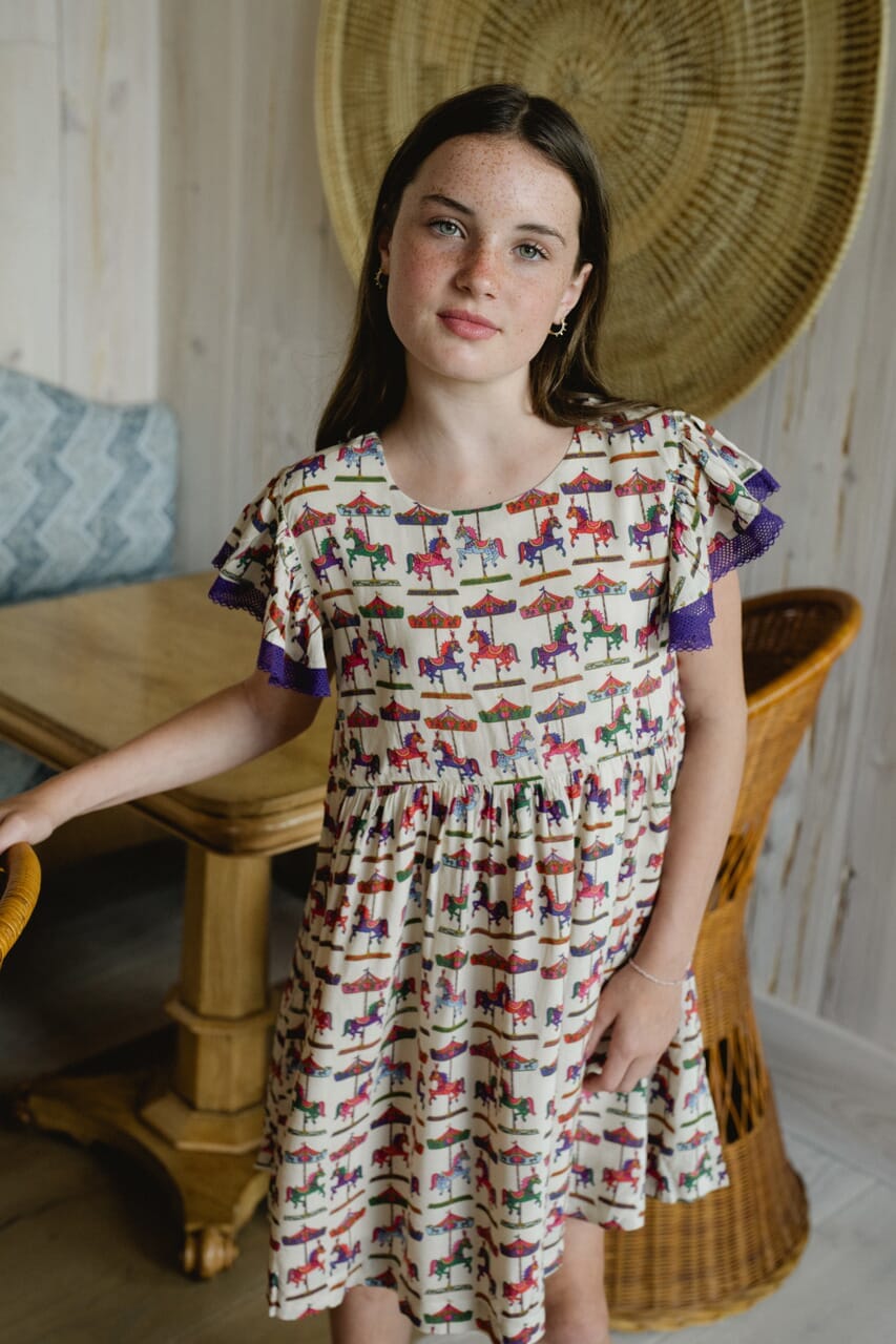 Girls Bella Dress- Derby - Hello Baby Apparel