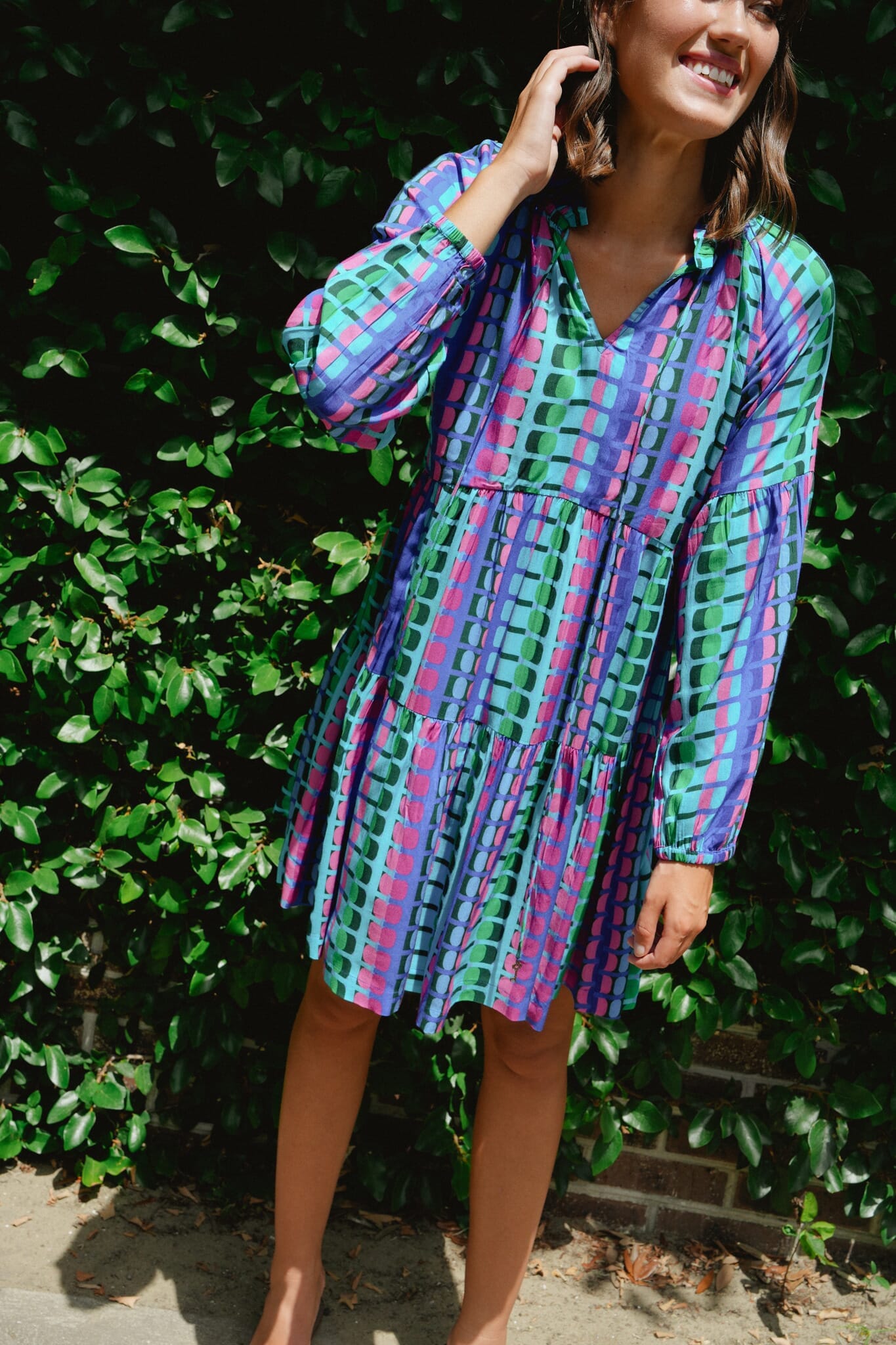Eliza Dress- Dahlia - Hello Baby Apparel