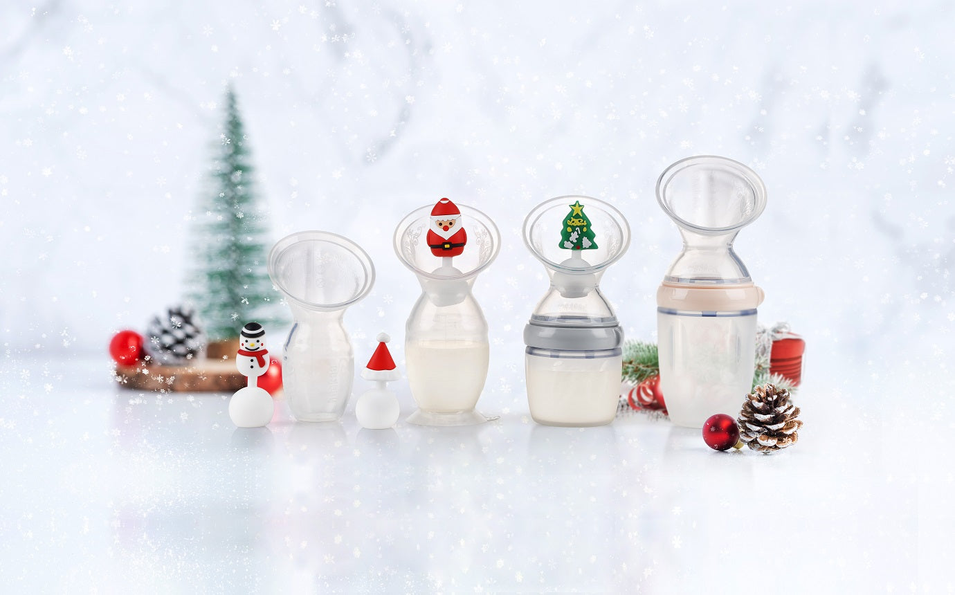 Haakaa Winter Holiday Silicone Breast Pump Stopper Gift Set 4 PK (Limited Edition) - Hello Baby Apparel