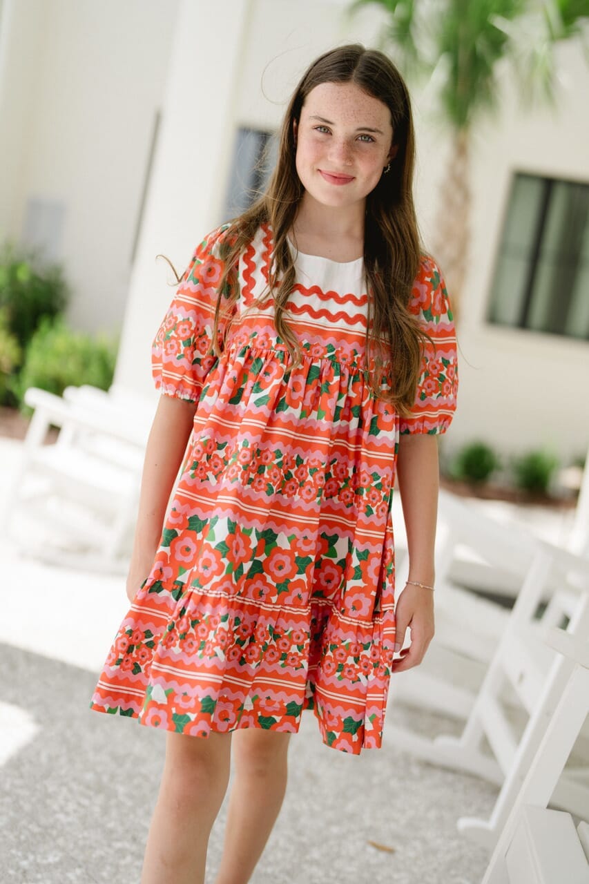 Girls Sara Collar Dress - Hello Baby Apparel