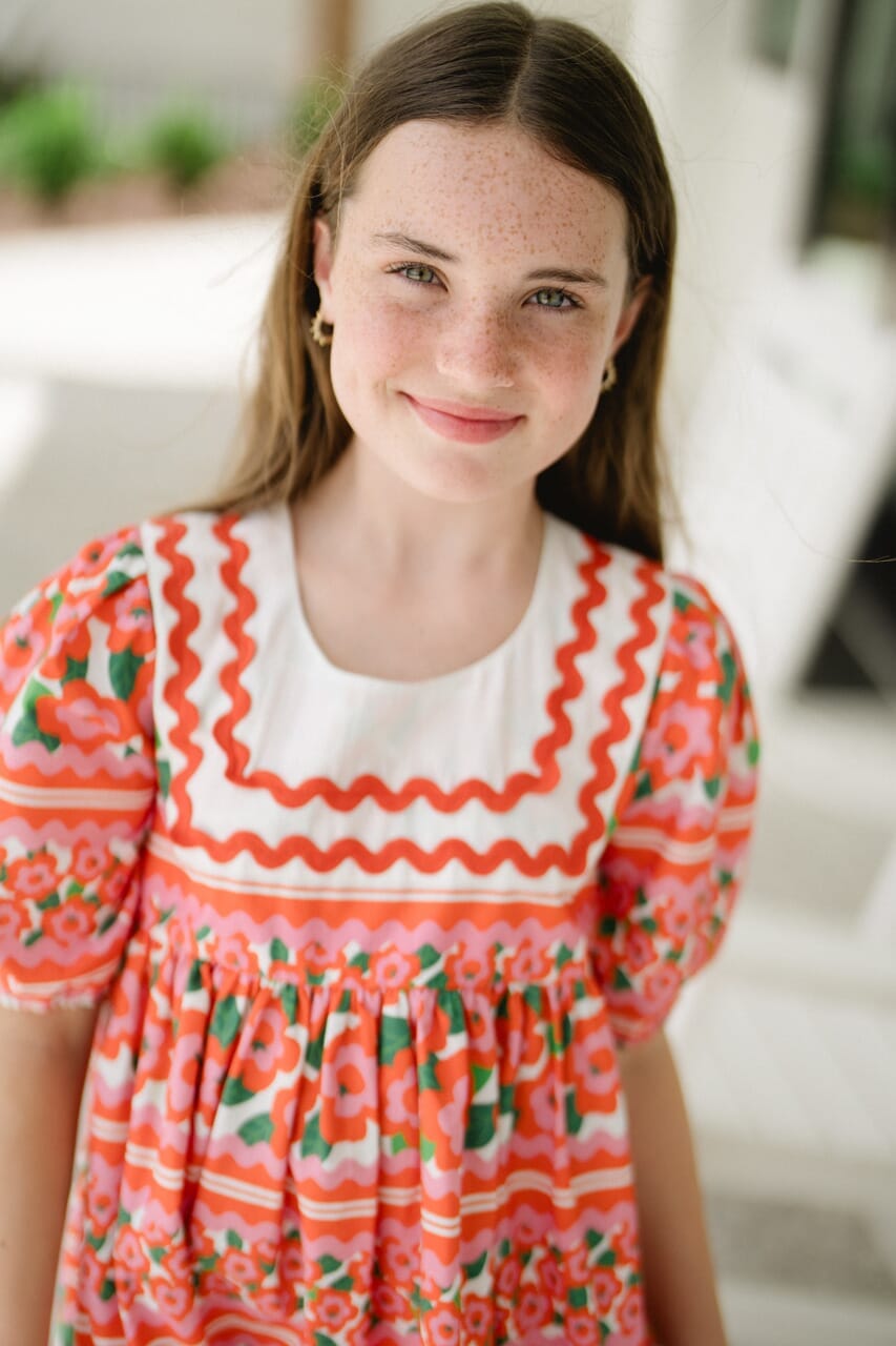 Girls Sara Collar Dress - Hello Baby Apparel