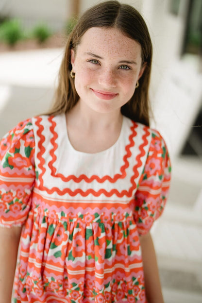 Girls Sara Collar Dress - Hello Baby Apparel