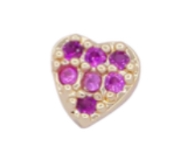 The Crowns Bespoke Jewelry Gold Rhinestone Emoji Charms - Hello Baby Apparel