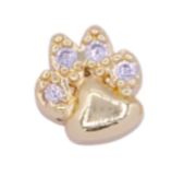 The Crowns Bespoke Jewelry Gold Rhinestone Emoji Charms - Hello Baby Apparel