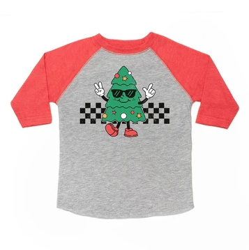 Christmas Tree Dude 3/4 Sleeve Shirt | Sweet Wink