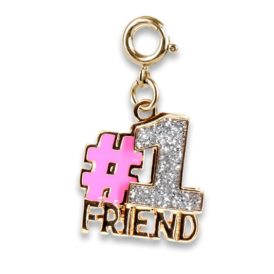 Gold Glitter #1 Friend Charm - Hello Baby Apparel
