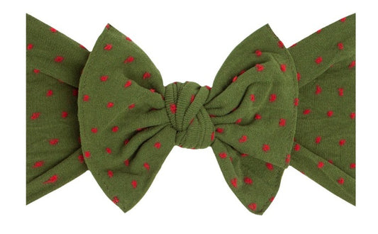 Shabby Knot | Hunter w/ red dot - Hello Baby Apparel